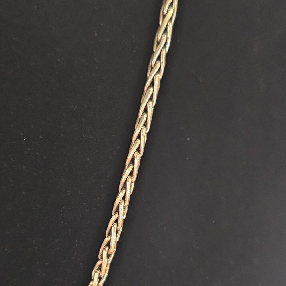 ✨ 925 Sterling Silver Wheat Chain Necklace – 24” Bali Indonesia ✨ - Picture 3 of 8